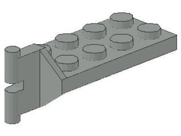 Lego Hinge Plate 2 x 4 (3639) light gray