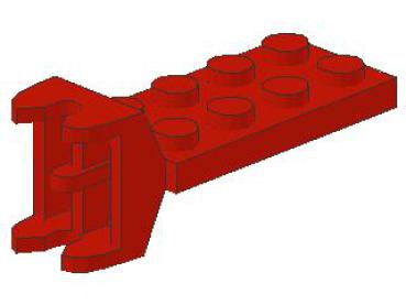 Lego Hinge Plate 2 x 4 (3640) red