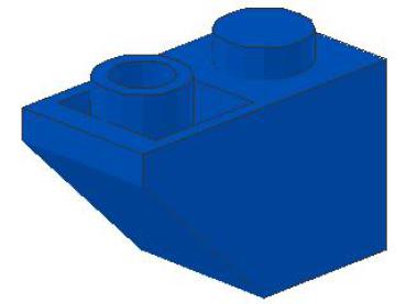 Lego Slope Stone, inverse 45° 2 x 1 x 1 (3665) blue