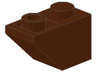 Lego Slope Stone, inverse 45° 2 x 1 x 1 (3665) reddish brown