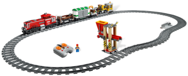 Lego RC Train 3677 Red Cargo Train