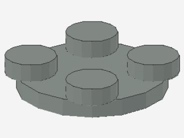 Lego Drehscheibe 2 x 2 (3679) Platte, hell grau