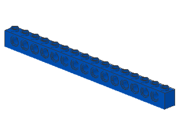 Lego Technic Stein 1 x 16 (3703) blau