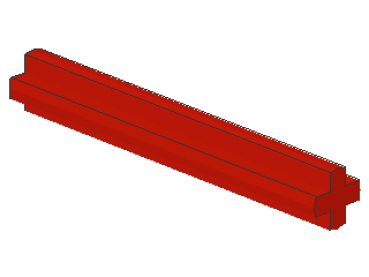 Lego Technic Axle 5L (3705) red