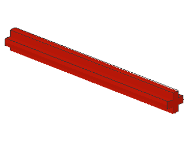 Lego Technic Axle 6L (3706) red