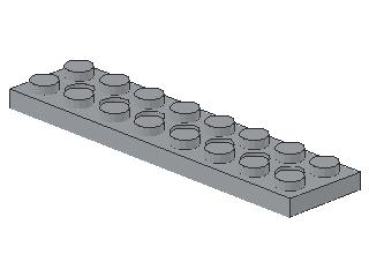 Lego Technic Plate 2 x 8 (3738) light bluish gray