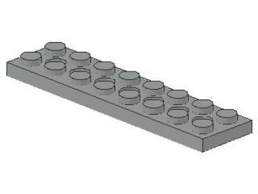 Lego Technic Plate 2 x 8 (3738) light gray
