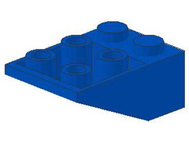 Lego Slope Stone, inverse 33° 3 x 2 x 1 (3747a) blue