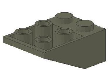 Lego Slope Stone, inverse 33° 3 x 2 x 1 (3747a) dark gray