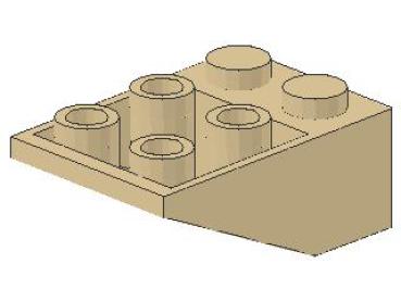 Lego Slope Stone, inverse 33° 3 x 2 x 1 (3747a) tan