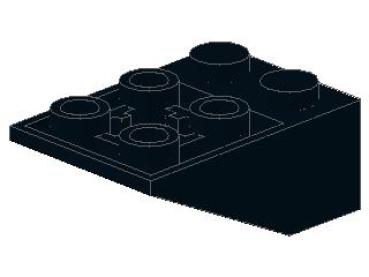 Lego Slope Stone, inverse 33° 3 x 2 x 1 (3747b) black