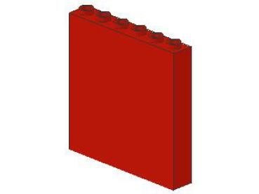 Lego Brick 1 x 6 x 5 (3754) red