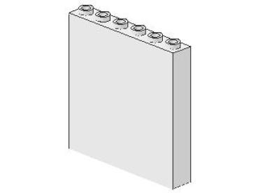 Lego Brick 1 x 6 x 5 (3754) white