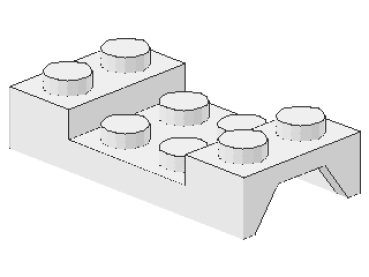 Lego Mudguard 2 x 4 (3788) white