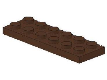 Lego Platte 2 x 6 (3795) braun