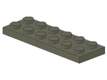 Lego Plate 2 x 6 (3795) dark gray