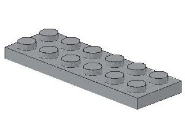 Lego Platte 2 x 6 (3795) hell bläulich grau