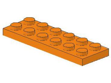 Lego Platte 2 x 6 (3795) orange