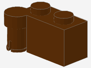 Lego Scharnier Stein 1 x 4 (3830) rötlich braun