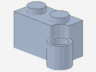 Lego Hinge Brick 1 x 4 (3831) light vioplet