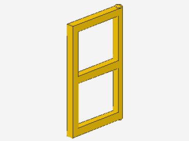 Lego Pane for Window 1 x 2 x 3 (3854) yellow