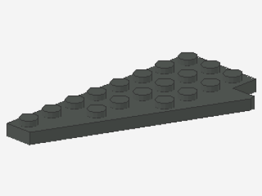 Lego Wedge Plate 8 x 4 (3933) dark gray