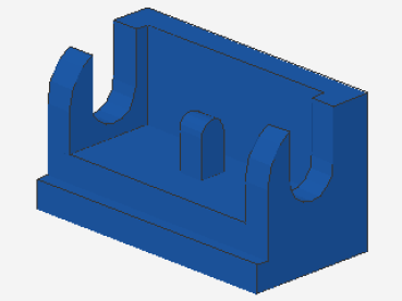 Lego Hinge Brick 1 x 2 (3937) blue