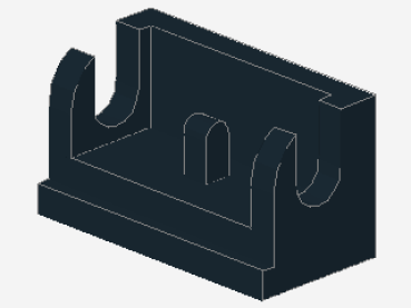 Lego Hinge Brick 1 x 2 (3937) black