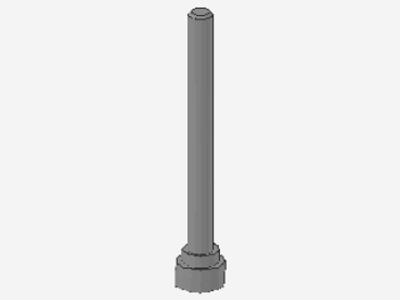 Lego Antenne 4H (3957b) hell bläulich grau