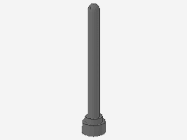 Lego Antenne 4H (3957) metallic silber