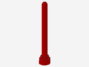 Lego Antenna 4H (3957) red