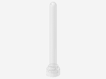 Lego Antenne 4H (3957) tranparent