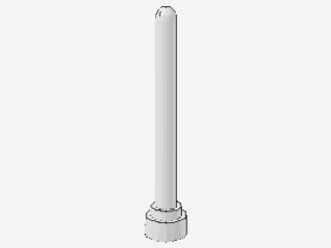 Lego Antenne 4H (3957) weiß