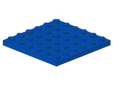 Lego Platte 6 x 6 (3958) blau