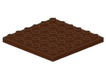 Lego Platte 6 x 6 (3958) rötlich braun