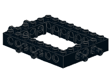 Lego Technic Stein 6 x 8 (32532c01) schwarz