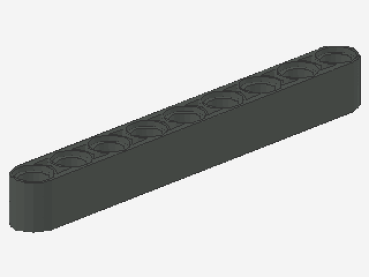 Lego Technic Liftarm 1 x 9 (40490) dark gray