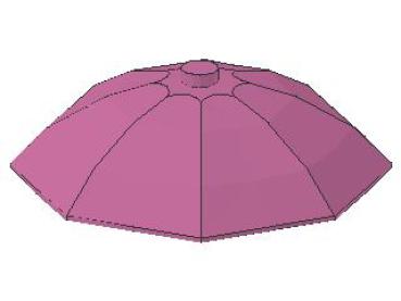 Lego Minifigure Umbrella (4094) dark pink