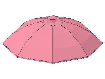 Lego Minifigure Umbrella (4094) pink