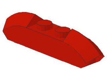 Lego Slope Stone, curved 4 x 1 (40996) red