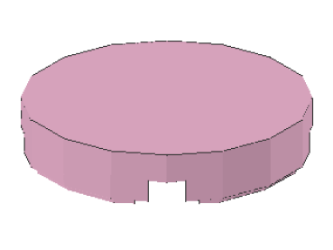 Lego Fliese 2 x 2 (4150) rund, leuchtend pink