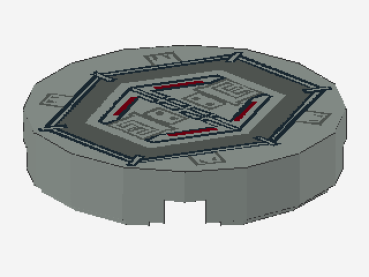 Lego Tile 2 x 2, round, decorated (4150px24)