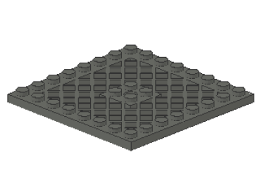 Lego Platte, modifiziert 8 x 8 (4151b) dunkel bläulich grau