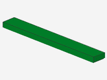 Lego Fliese 1 x 8 (4162) grün