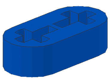 Lego Technic Liftarm 1 x 2 (41677) thin, blue