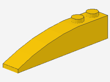 Lego keil, rechts 6 x 2 (41747) gelb