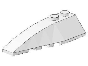 Lego Wedge 6 x 2 (41748) white