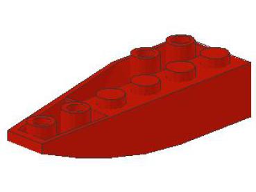 Lego Wedge, inverse, right 6 x 2 (41764) red