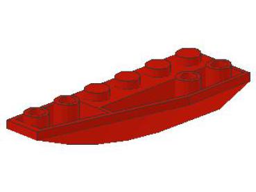 Lego Wedge, inverse, left 6 x 2 (41765) red