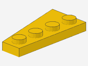 Lego Keilplatte 4 x 2 (41769) gelb